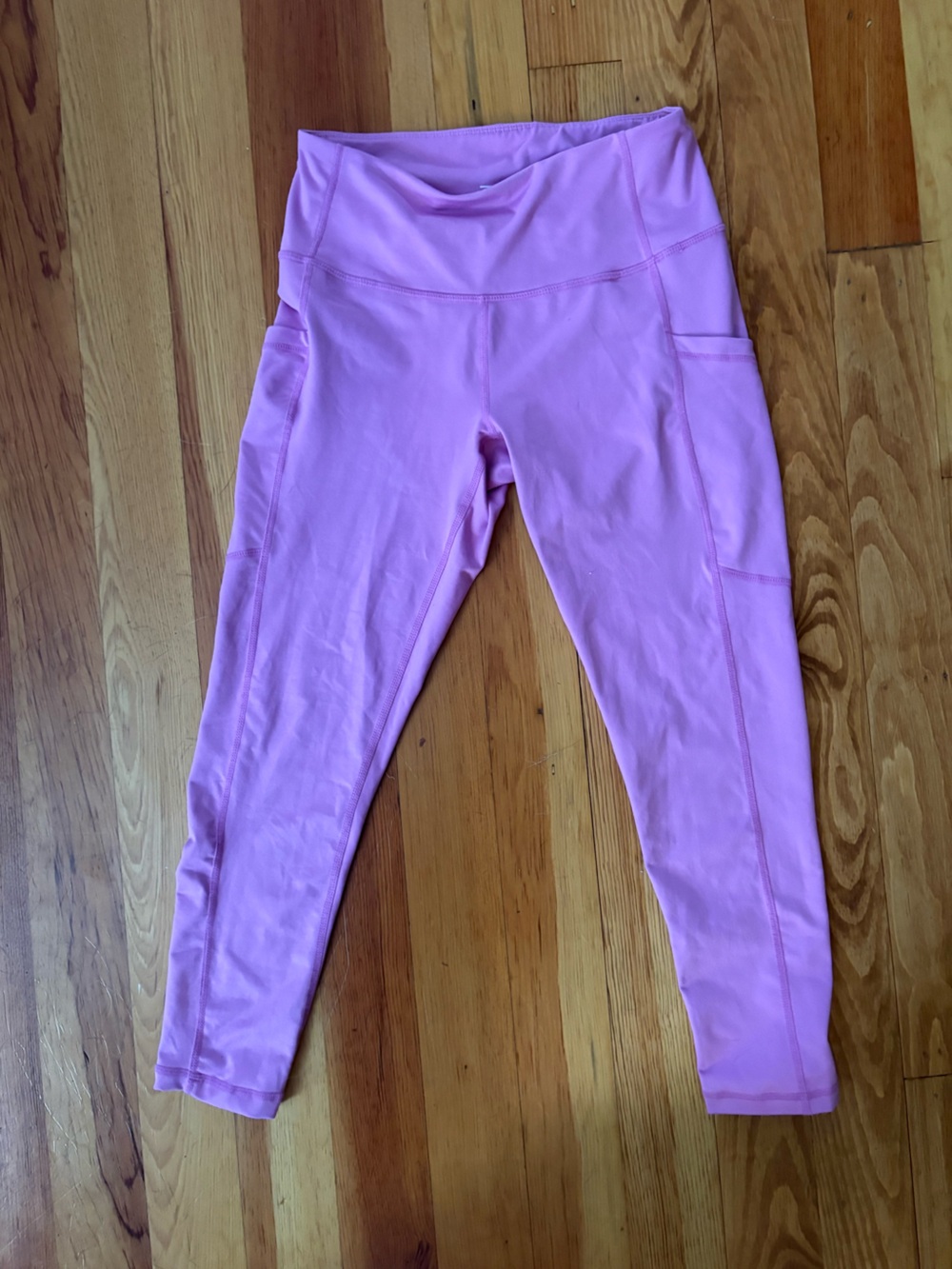 Zella Pink High-Rise Performance Leggings with Side Pockets